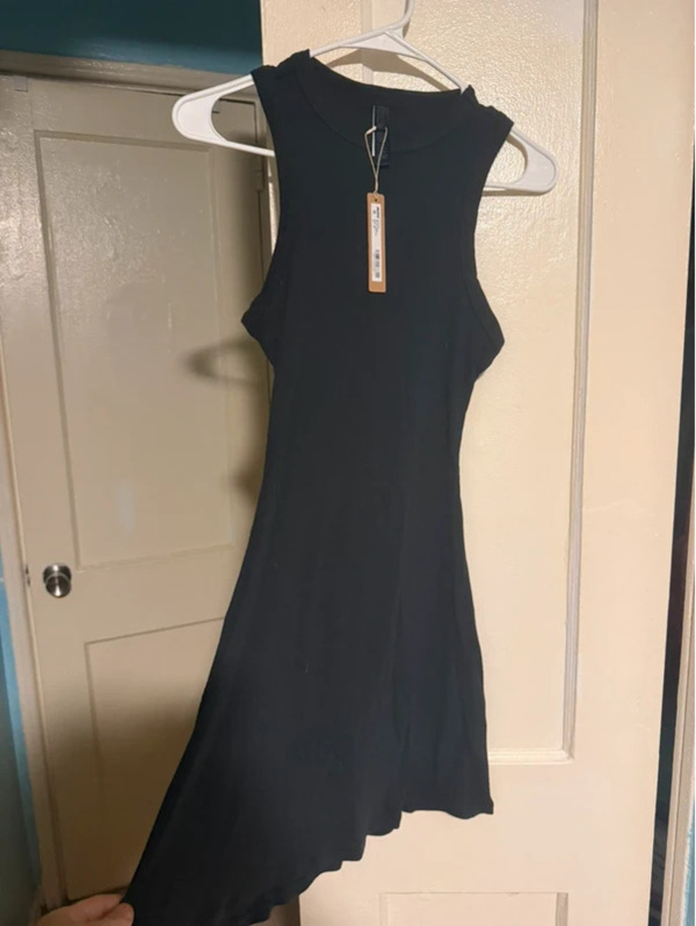 Skims Cotton Rib Mini Tank Dress XS Color Soot